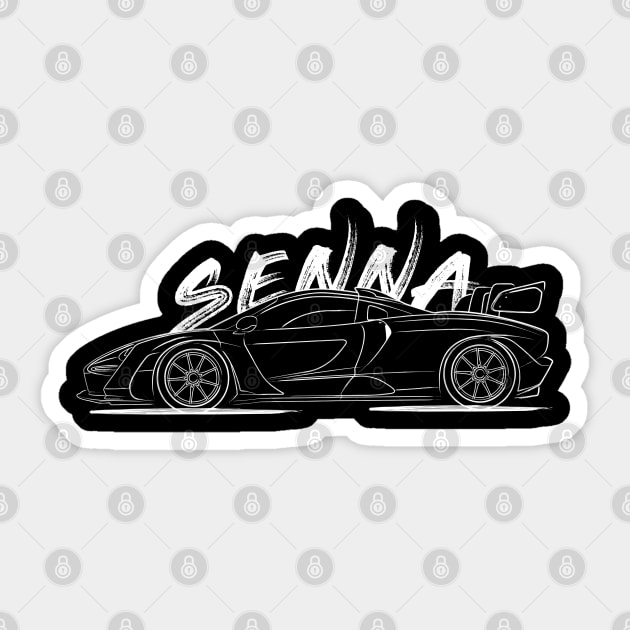 McL Senna Sticker by turboosted